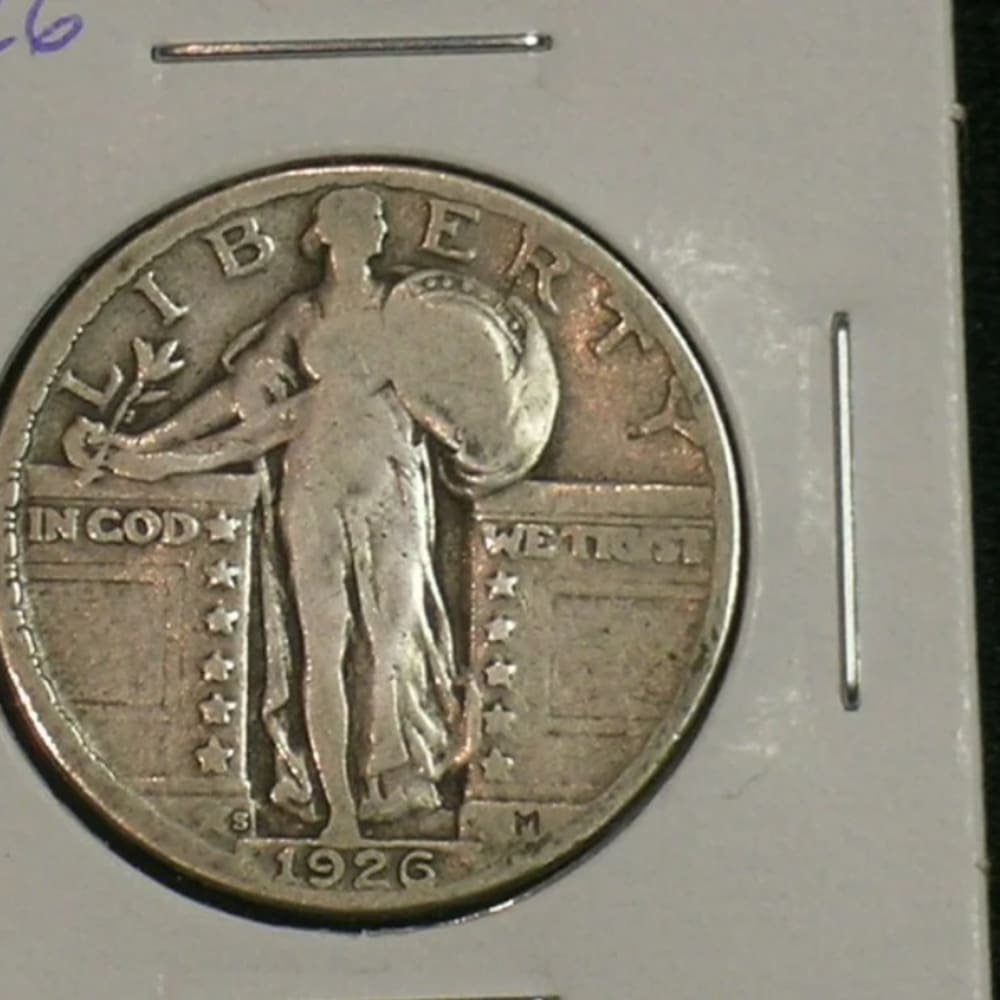 1926-S Nice Standing Liberty Quarter - Better Date - (AE7-1)